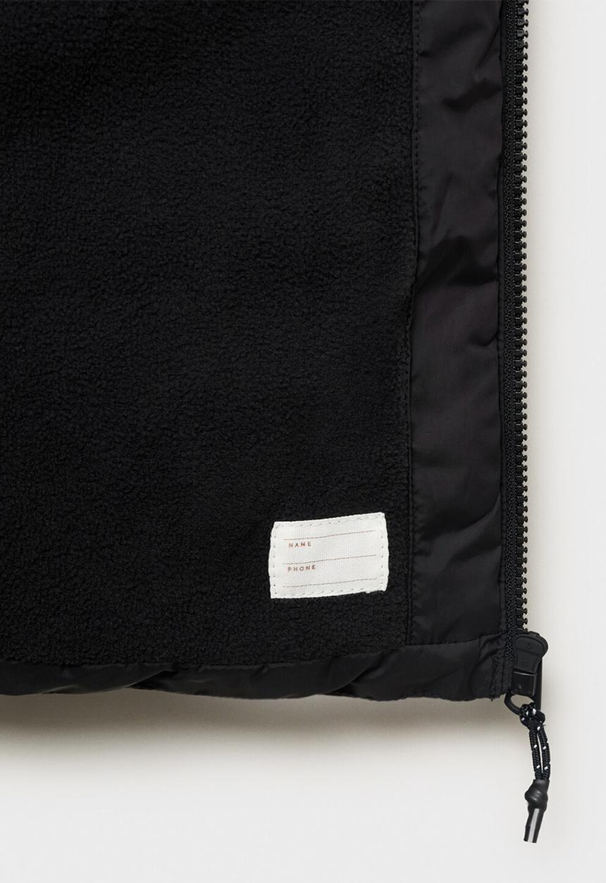 MANGO - Puffer coat amerlong - black