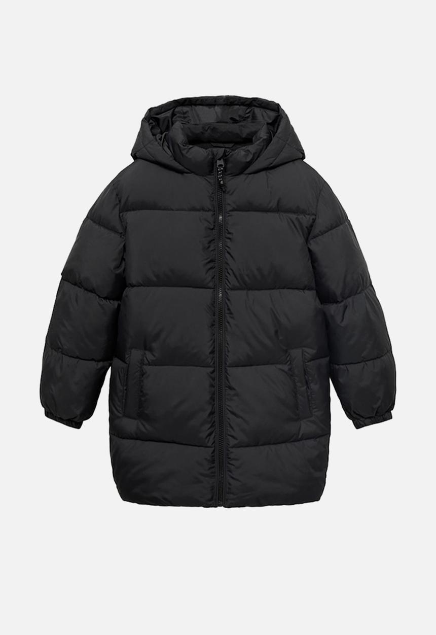 MANGO - Puffer coat amerlong - black