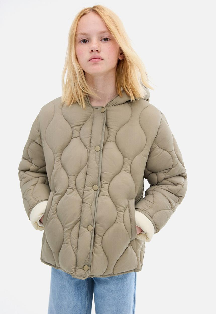MANGO - Puffer coat carlota - beige/khaki
