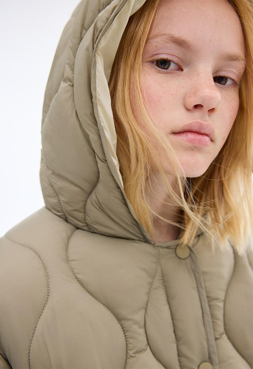 MANGO - Puffer coat carlota - beige/khaki