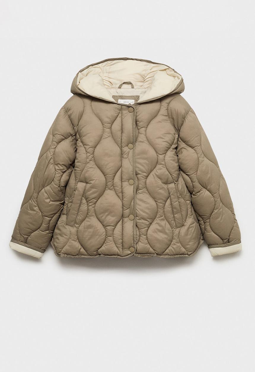 MANGO - Puffer coat carlota - beige/khaki