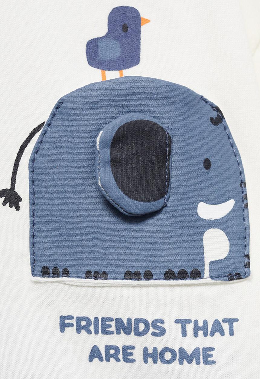 MANGO - Pyjama elephant - charcoal