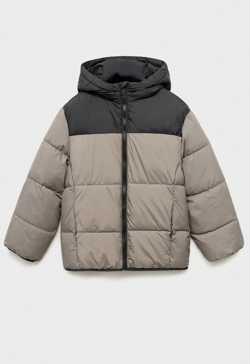 MANGO - Puffer coat amerbloc - medium gray