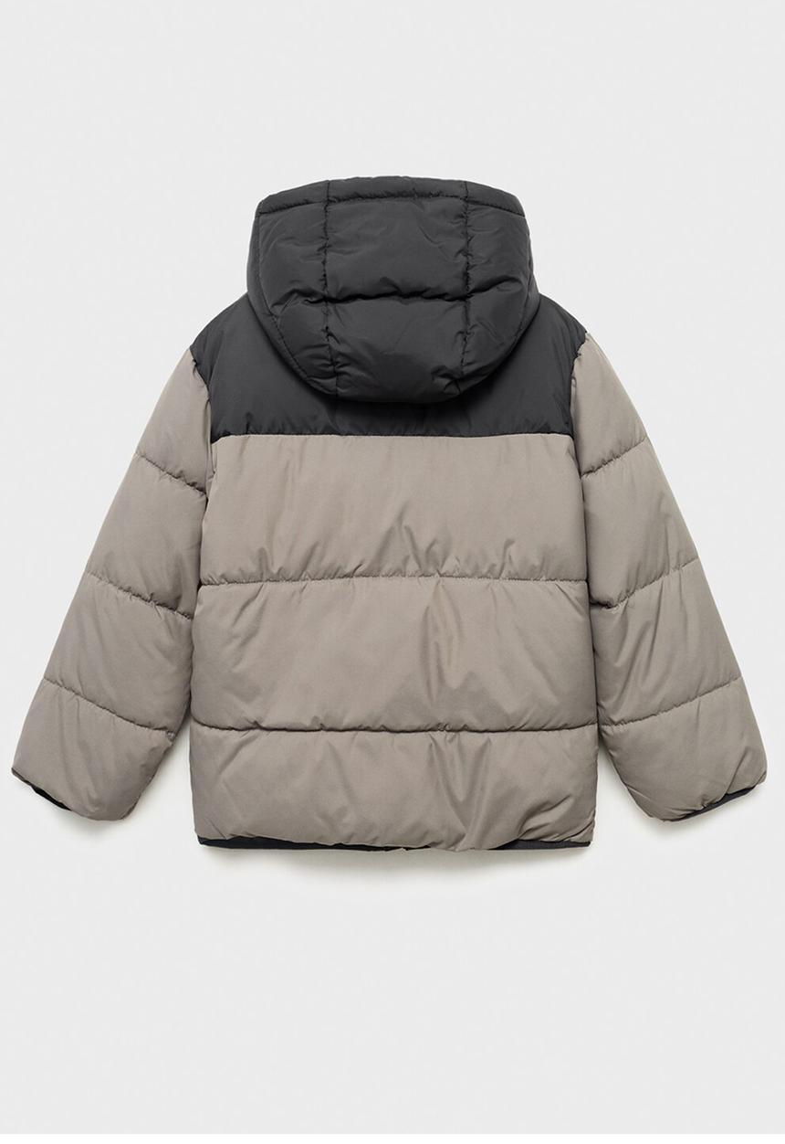 MANGO - Puffer coat amerbloc - medium gray