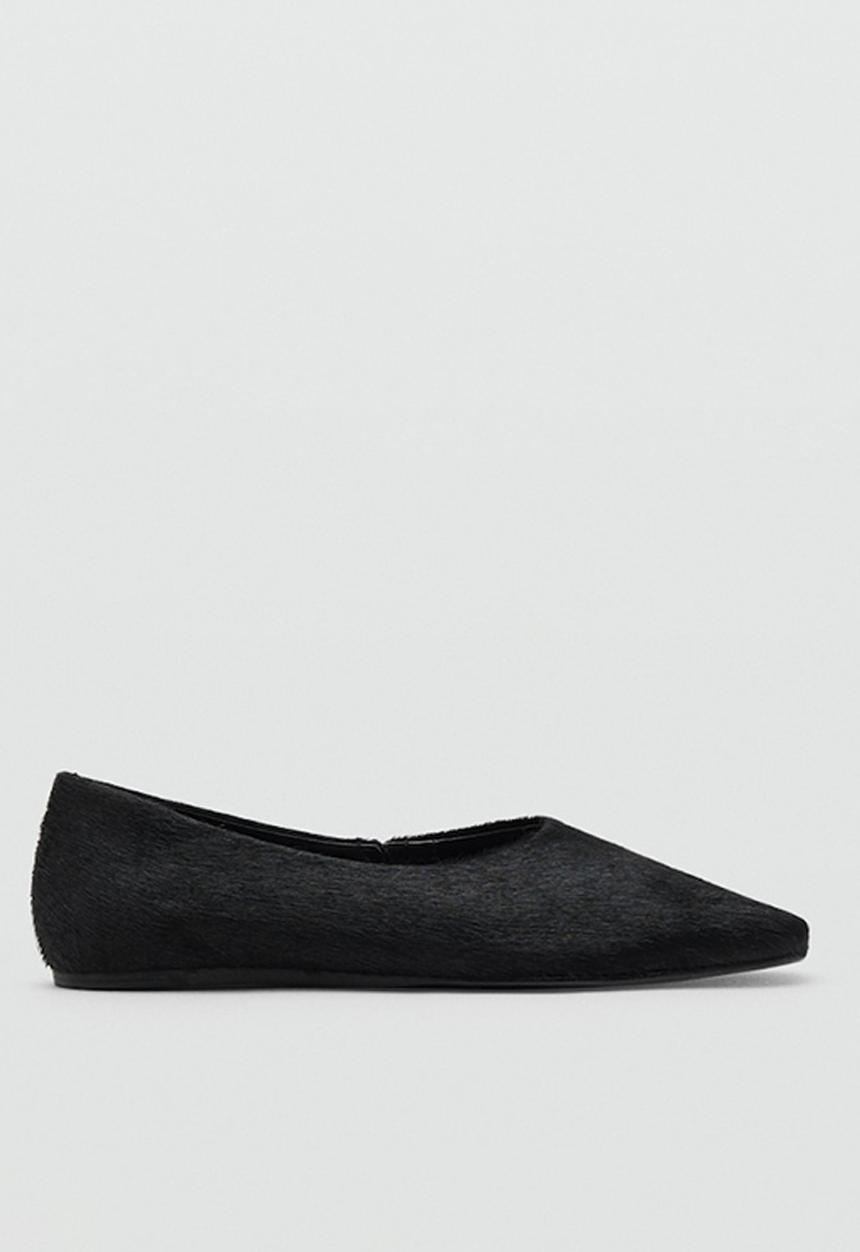 MANGO - Peli suede pump - black