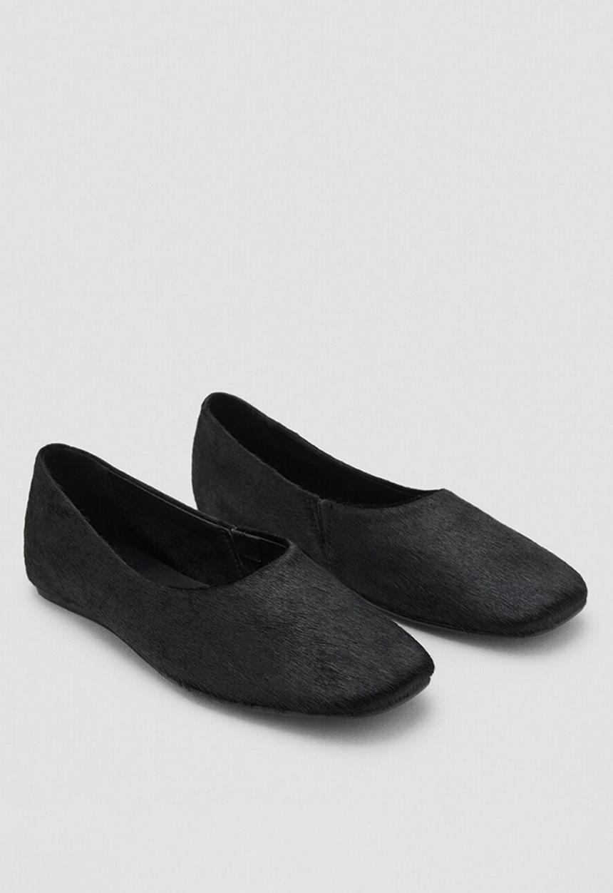 MANGO - Peli suede pump - black