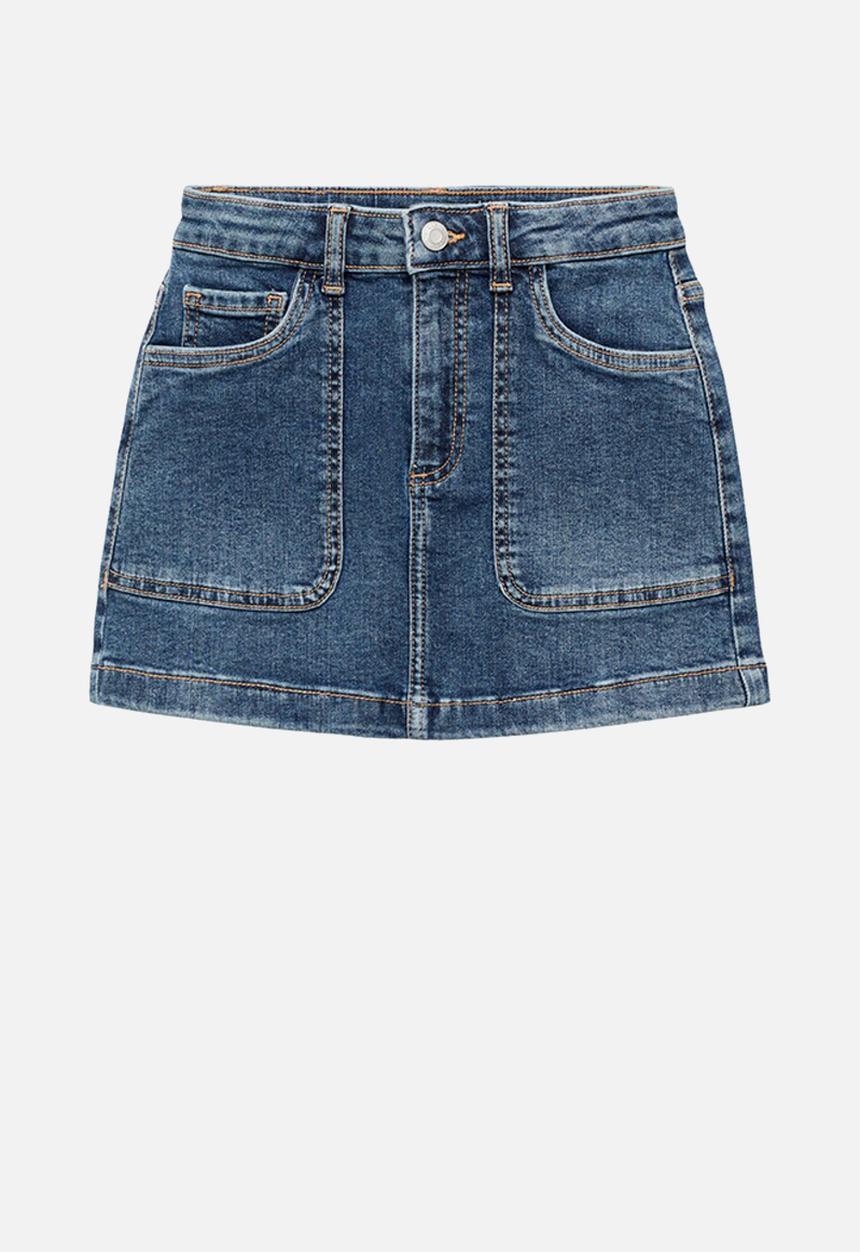 MANGO - Skirt sabrina - open blue
