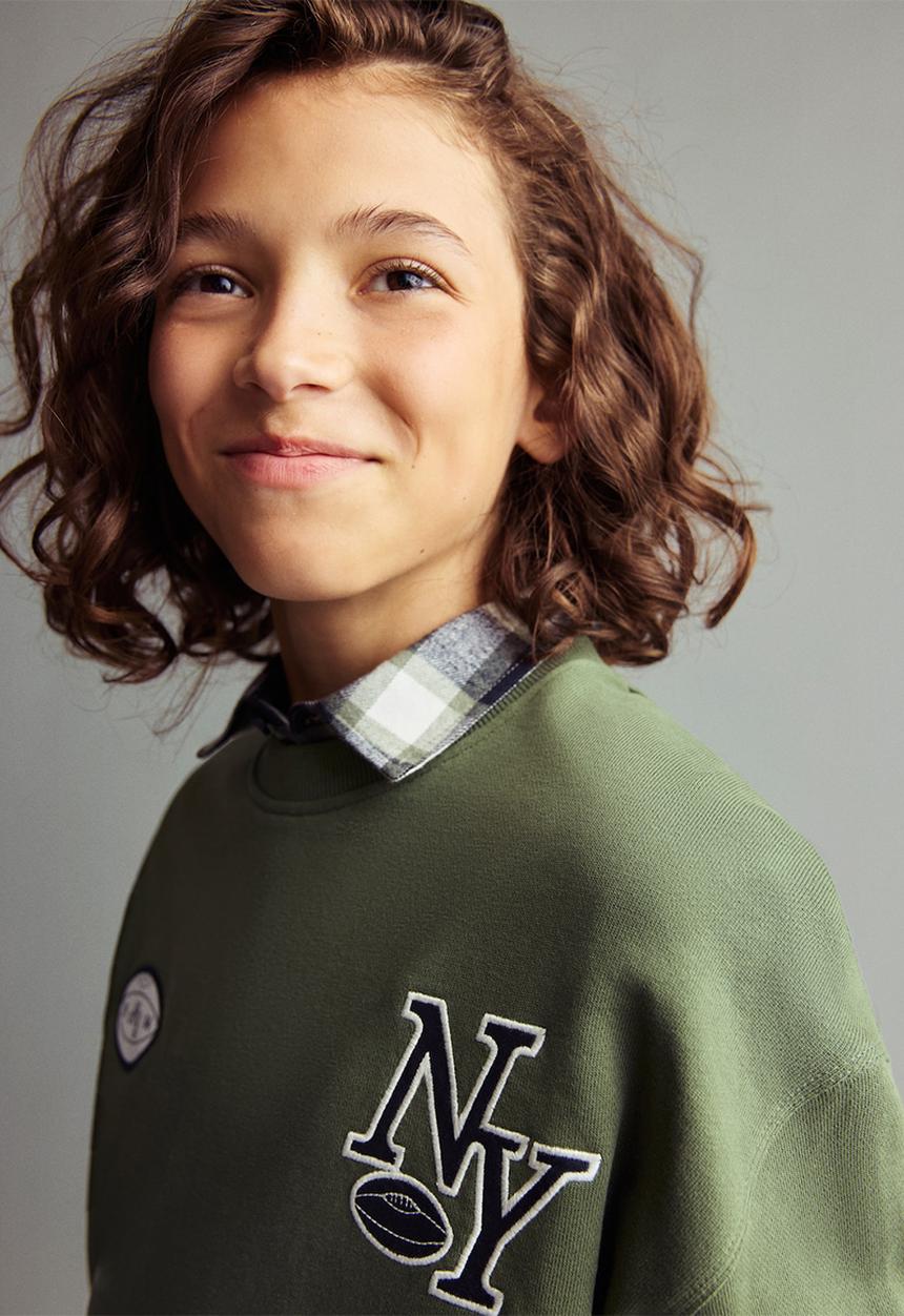 MANGO - Sweatshirt ny - green
