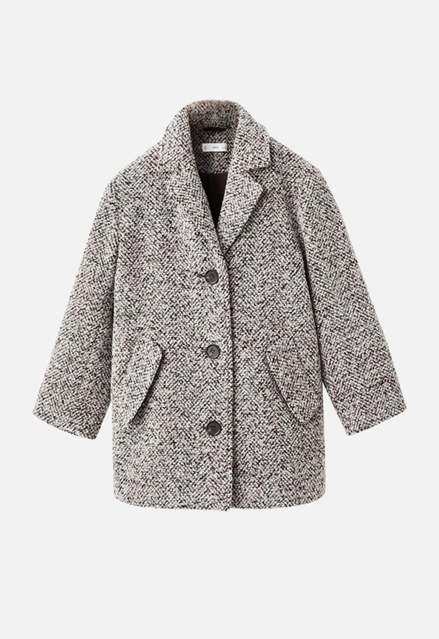 MANGO - Coat mocca - Brown