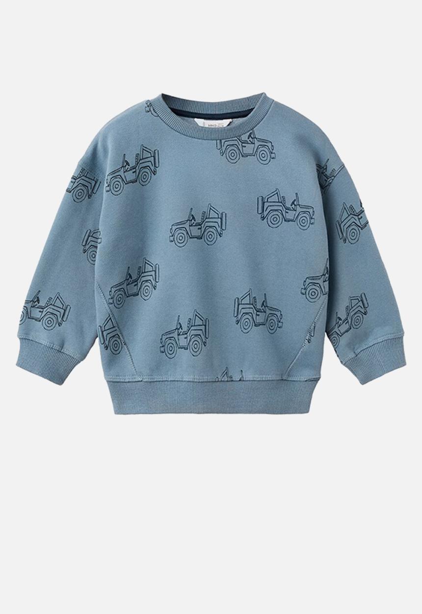 MANGO - Sweatshirt CARSAOP - Medium Blue