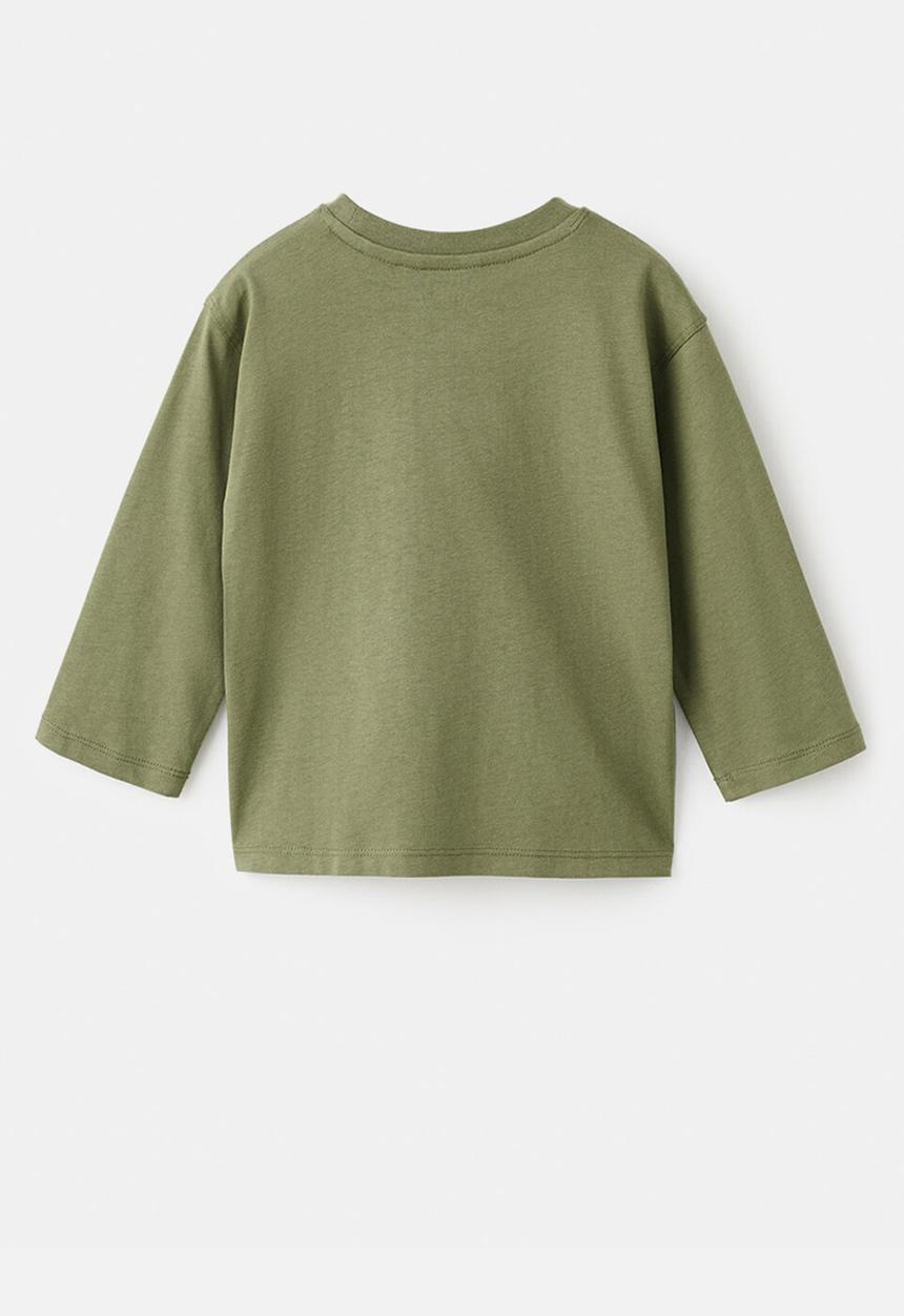 MANGO - T-Shirt racoon - Beige/Khaki