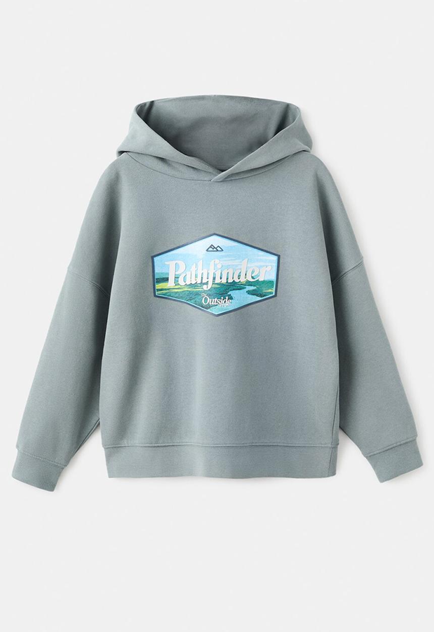 MANGO - Sweatshirt OUTSIDER - Green