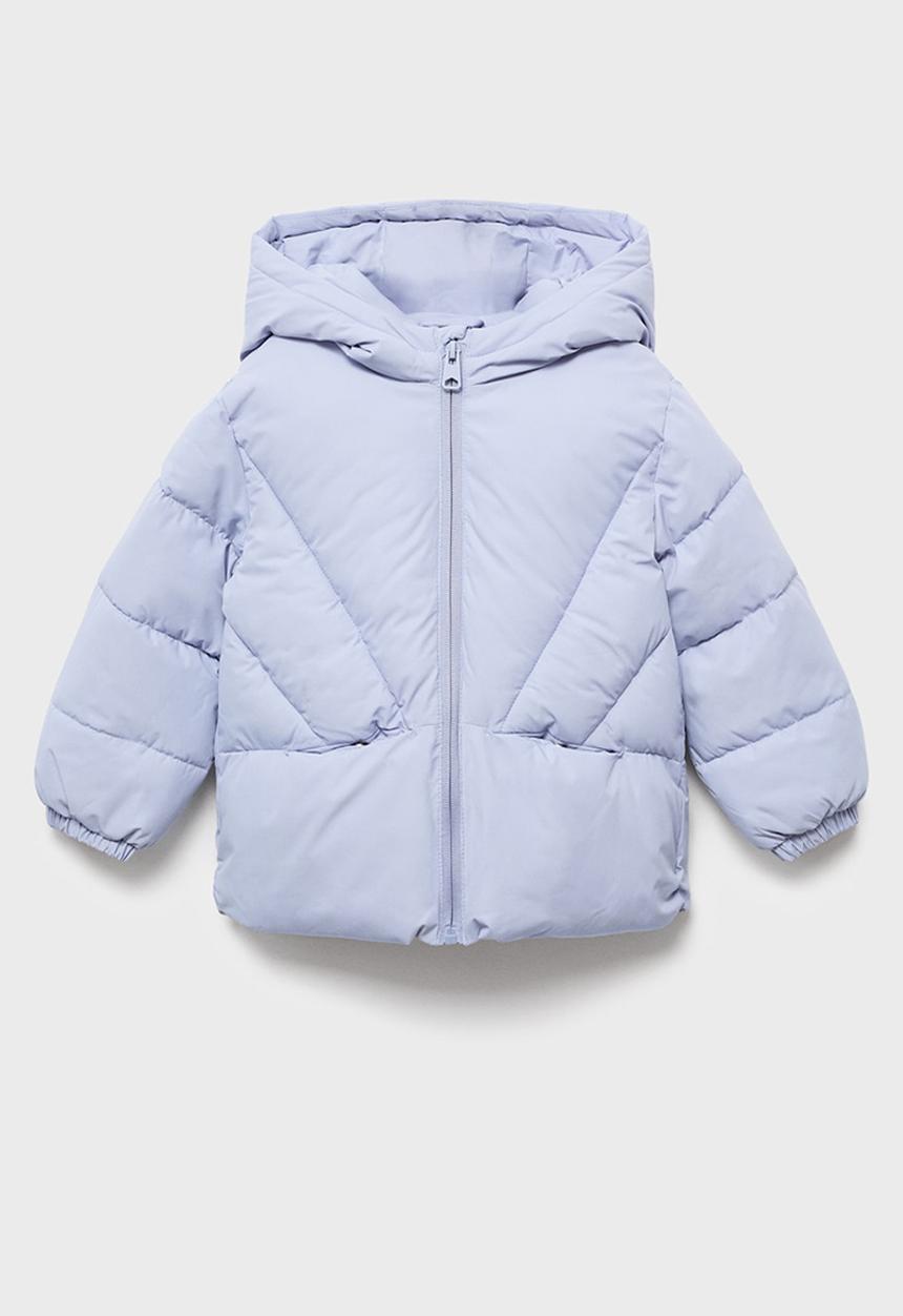 MANGO - Puffer coat noni - light pastel blue