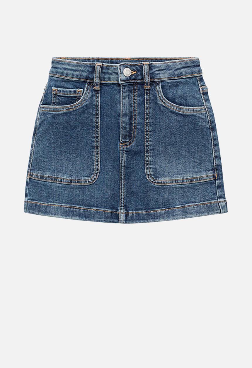 MANGO - Skirt sabrina - open blue