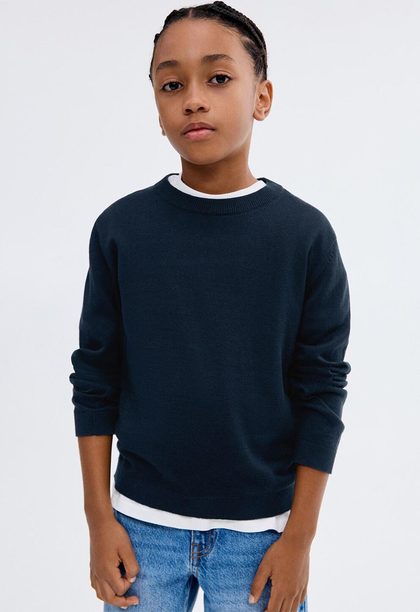 MANGO - Sweater hugo - navy