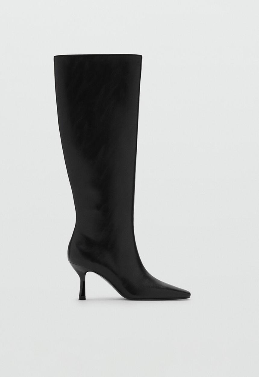MANGO - Rufle boot - black