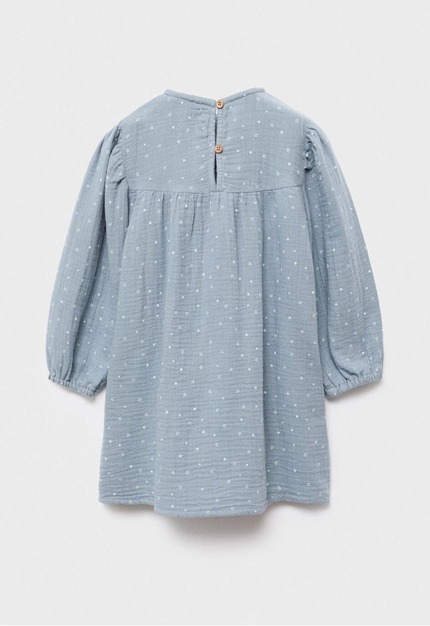 MANGO - Dress cosmos - light pastel blue