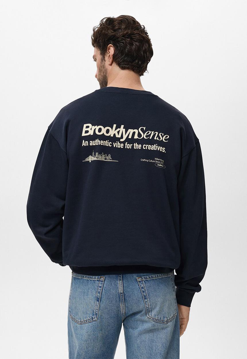 MANGO - Sudadera Brooklyn - Navy