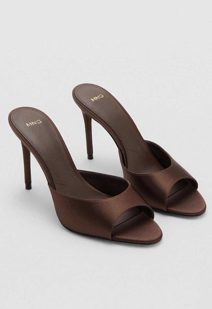 MANGO - Fancys heel - dark brown