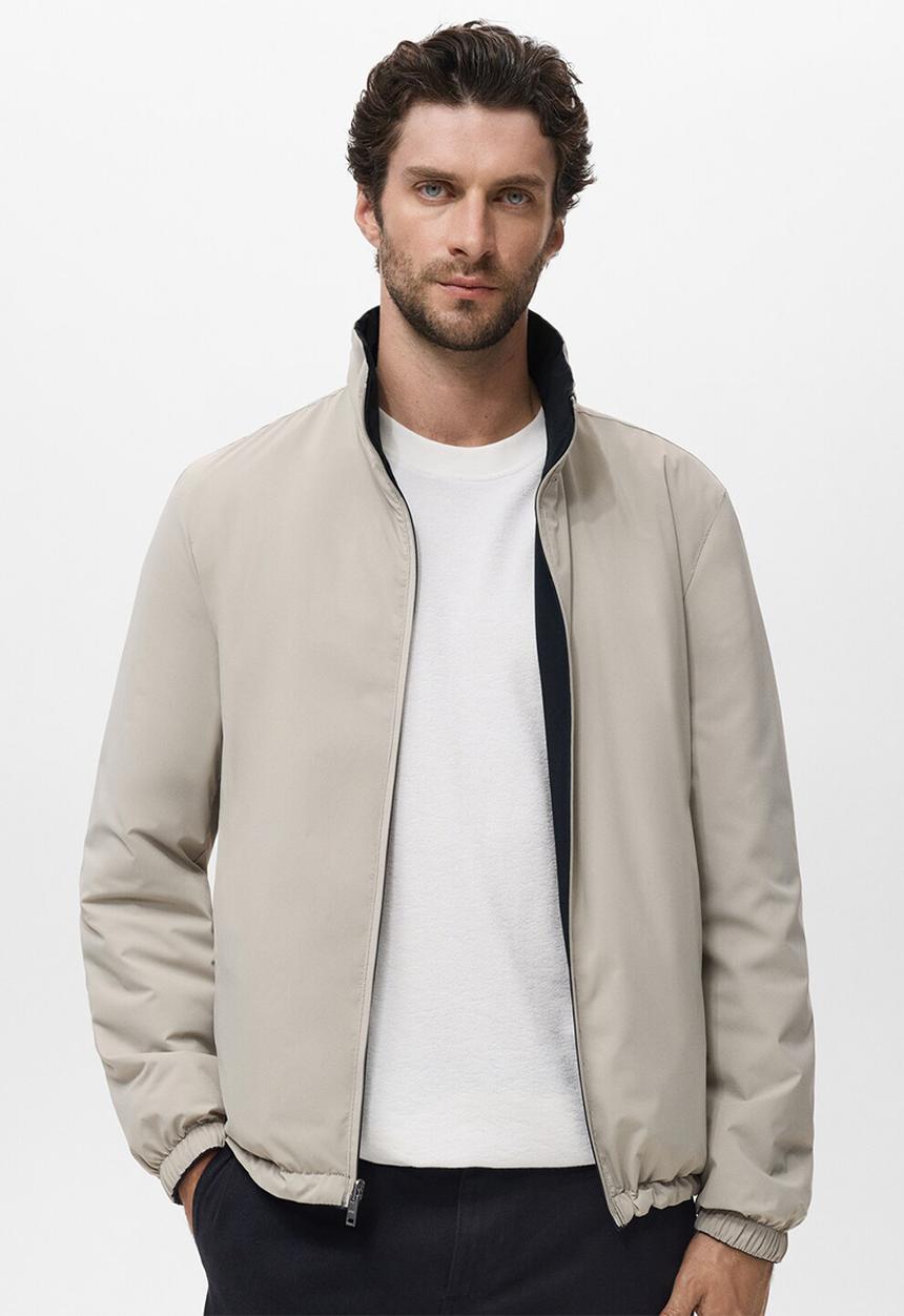 MANGO - Chaqueta Reversable Nada - Navy