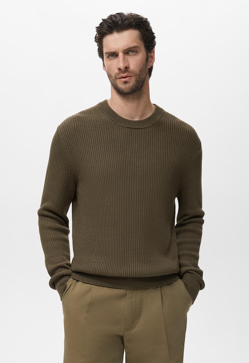 MANGO - Jersey Madeira - Dark Green