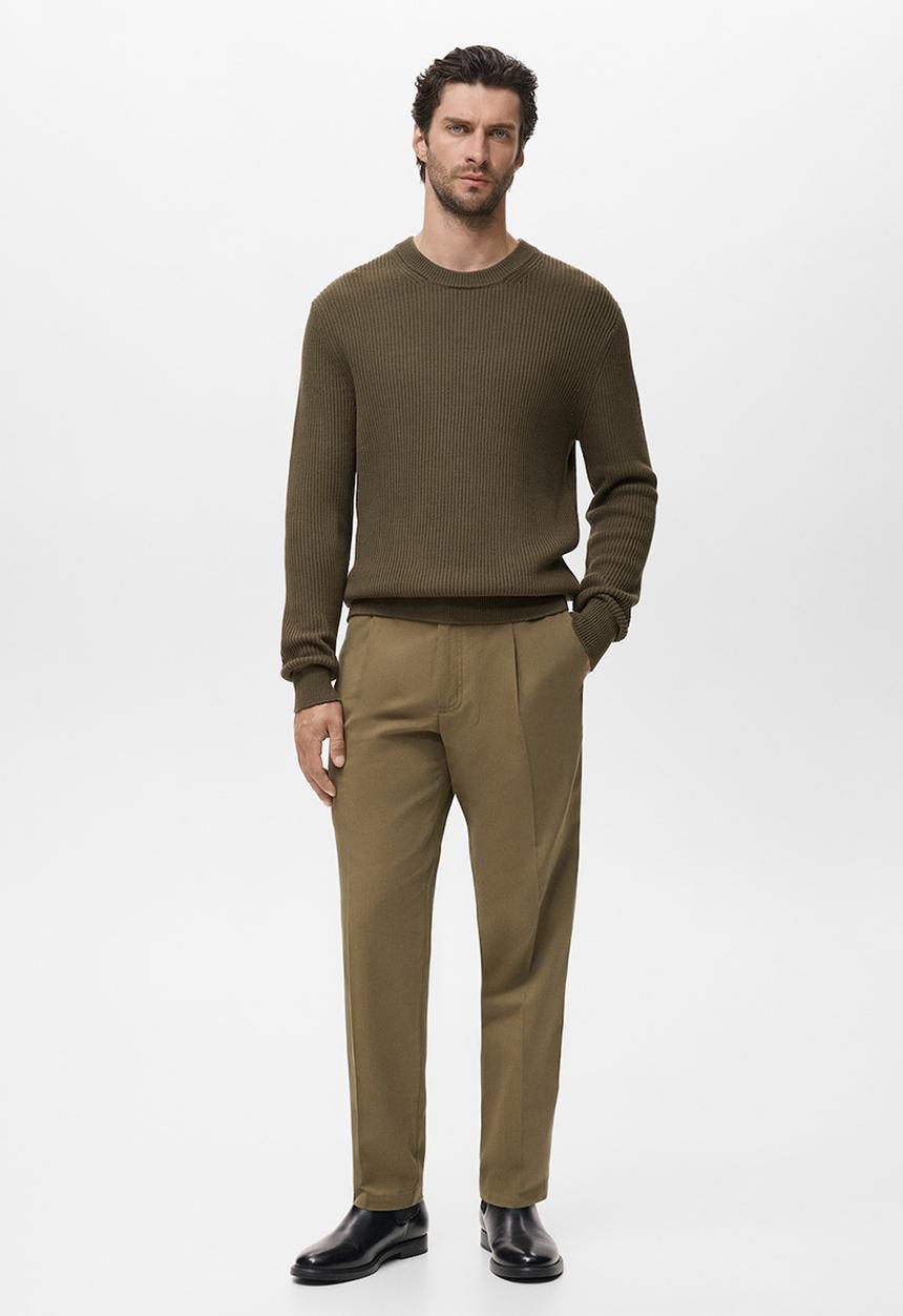 MANGO - Jersey Madeira - Dark Green