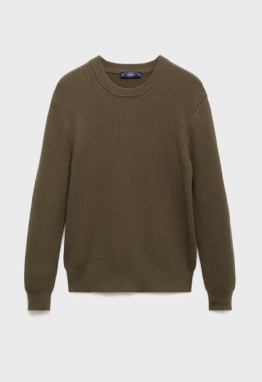 MANGO - Jersey Madeira - Dark Green