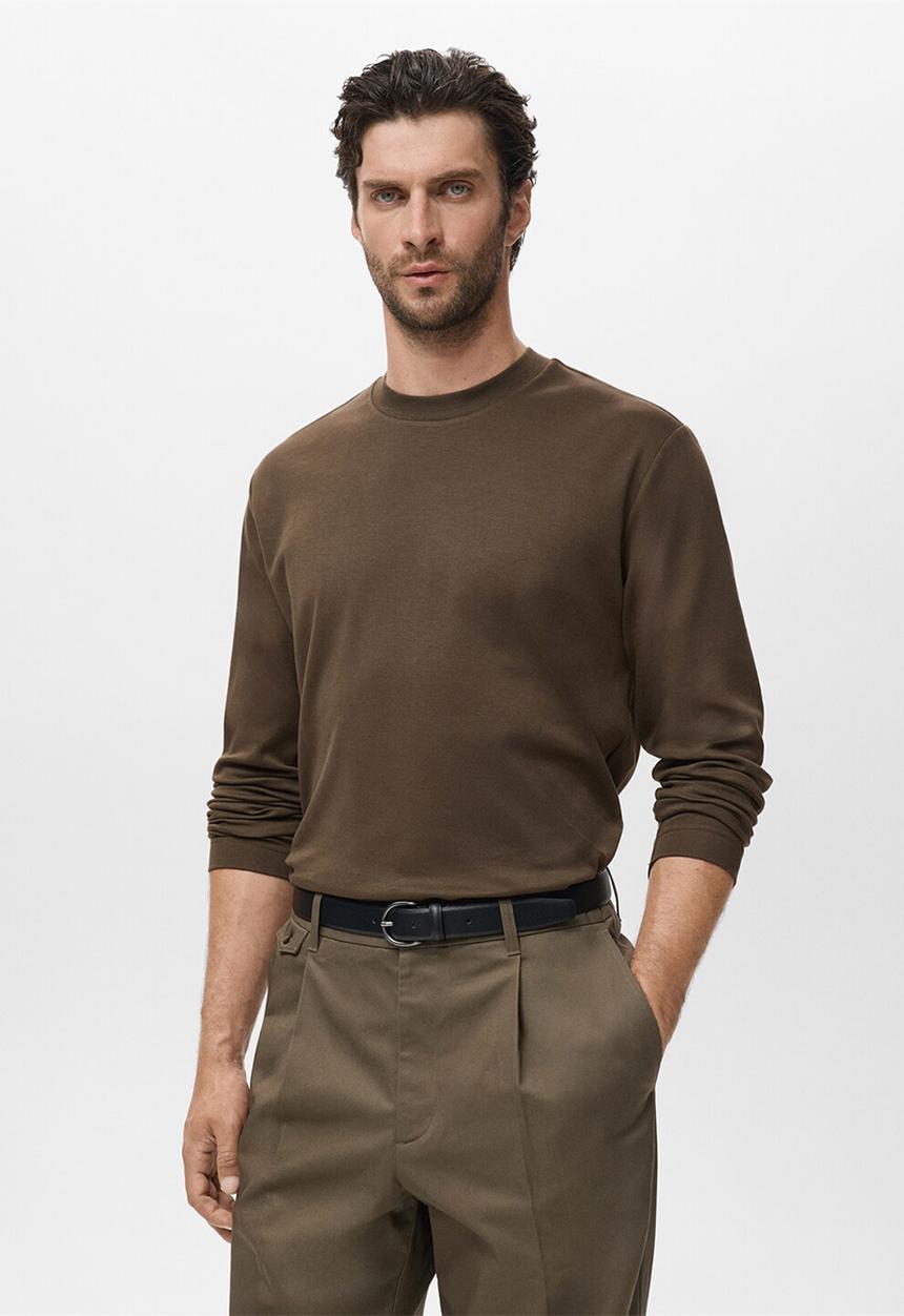 MANGO - Camiseta Gareth - Dark Green