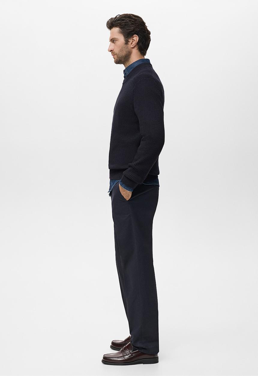 MANGO - Jersey Madeira - Navy