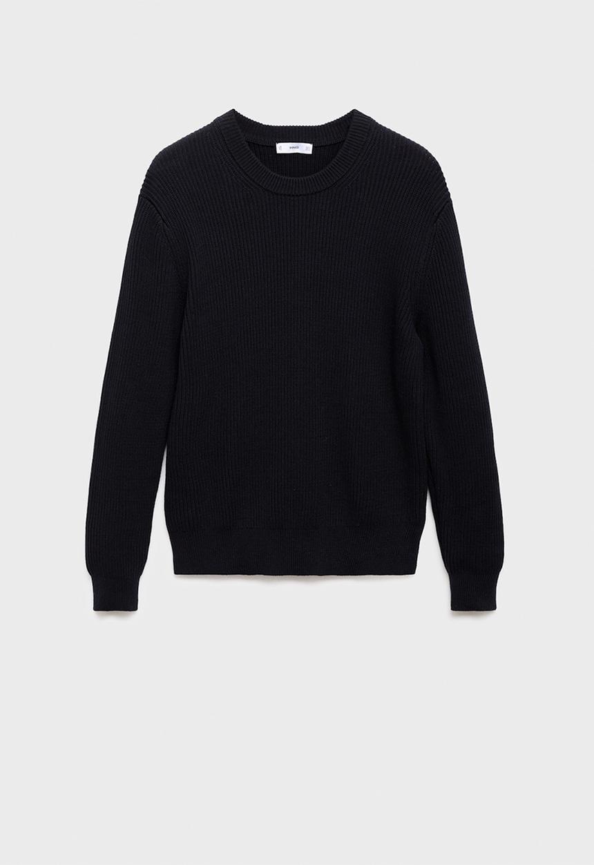 MANGO - Jersey Madeira - Navy