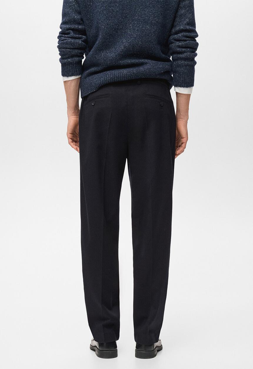 MANGO - Pantalon Piedra - Navy