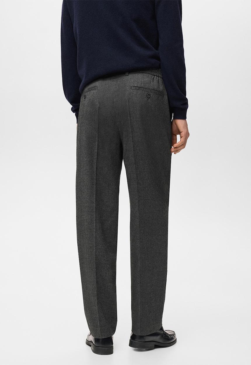 MANGO - Pantalon Piedra - Dark Grey