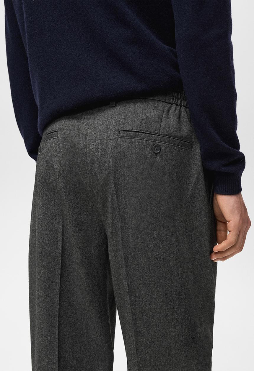 MANGO - Pantalon Piedra - Dark Grey