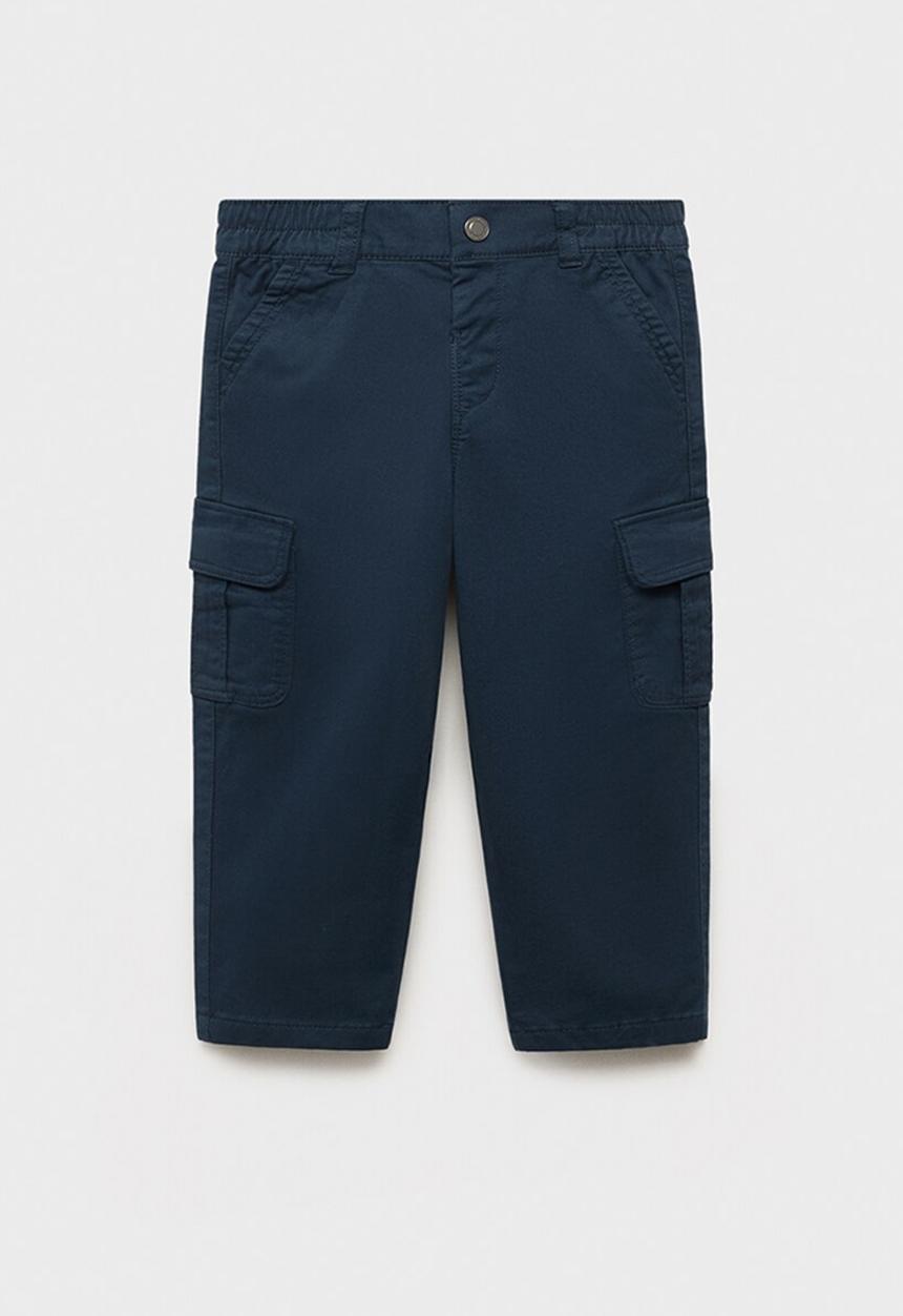 MANGO - Trousers cargob - navy