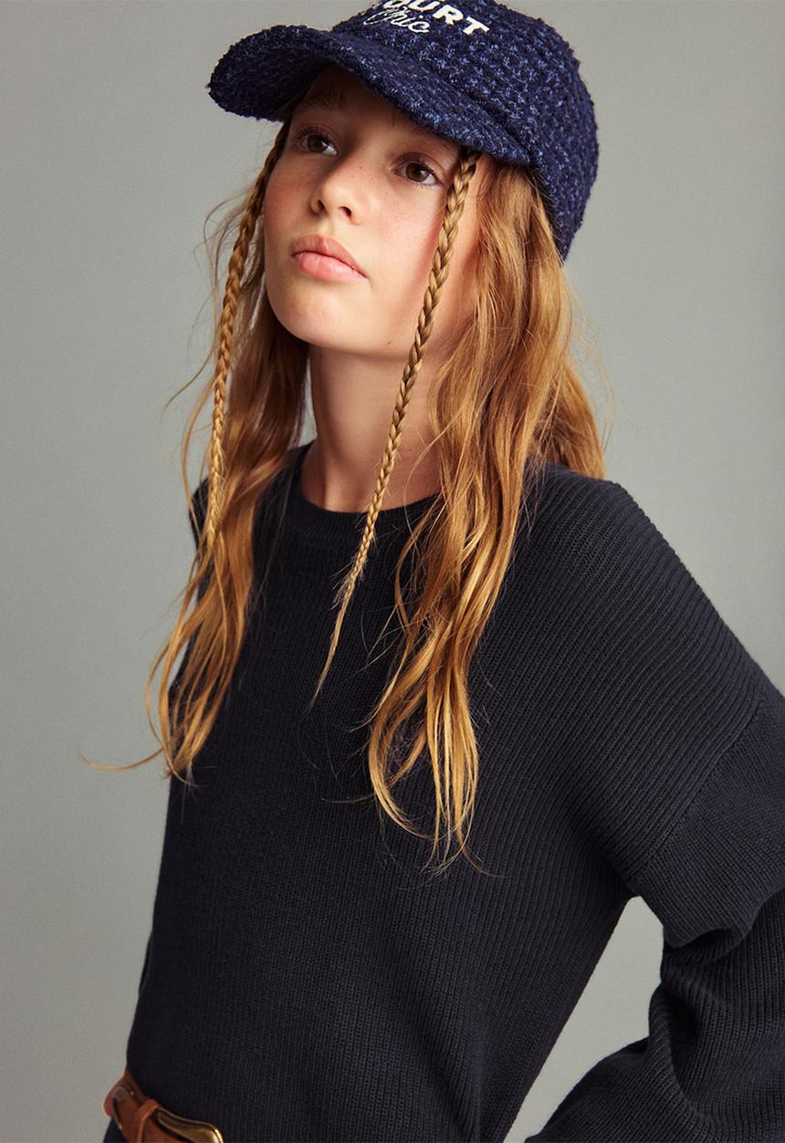 MANGO - Dress saski - navy