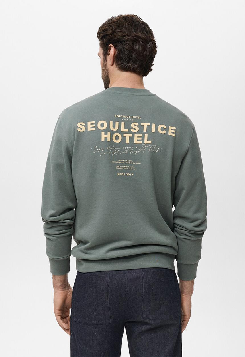 MANGO - Sudadera Seoul - Green