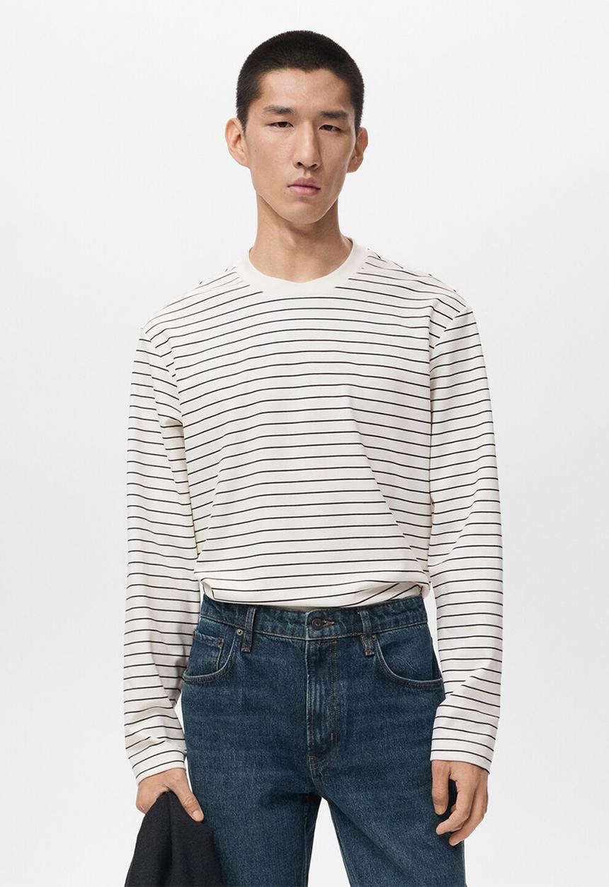 MANGO - Camiseta Marinier - Light Beige