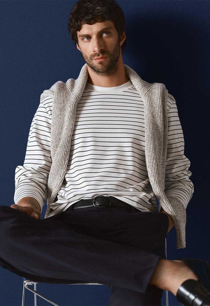MANGO - Camiseta Marinier - Light Beige