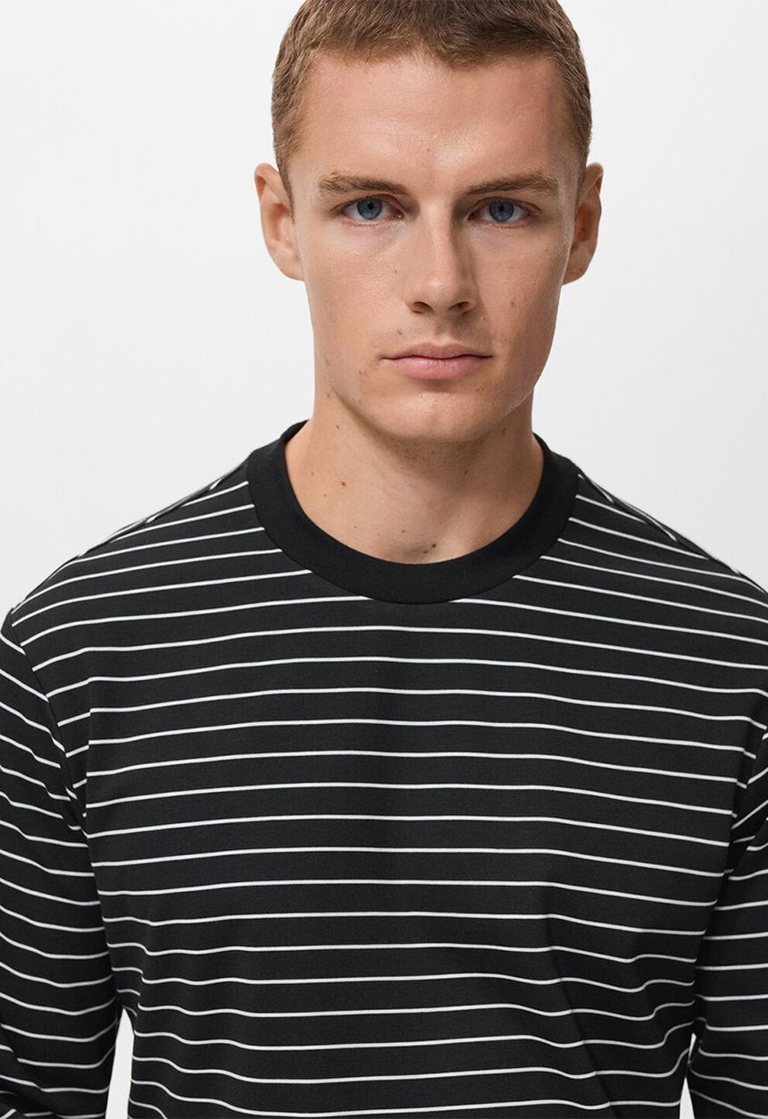 MANGO - Camiseta Marinier - Black