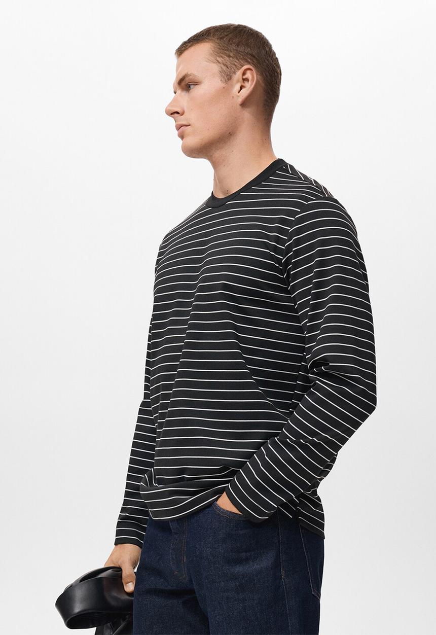 MANGO - Camiseta Marinier - Black