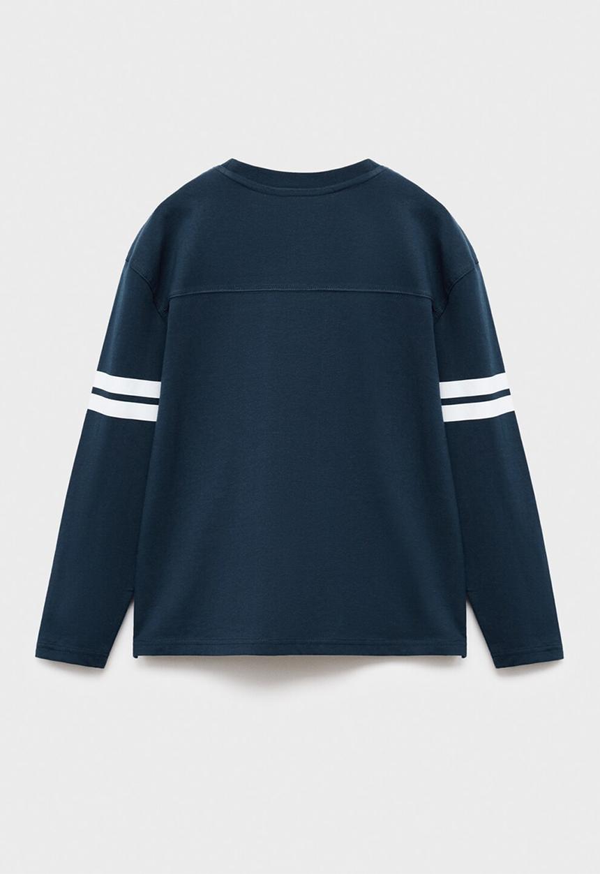 MANGO - T-shirt varsi - navy