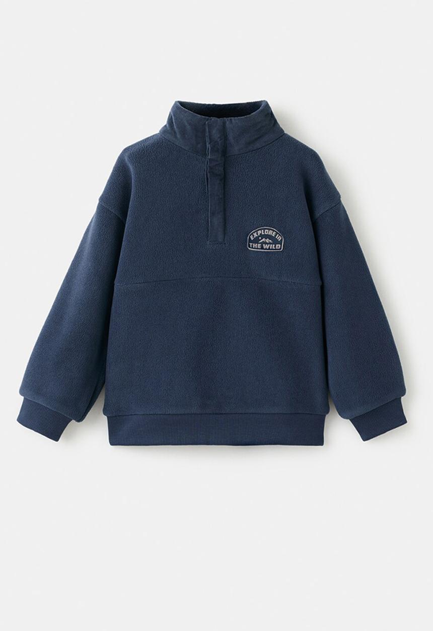 MANGO - Sweatshirt POLAR - Navy