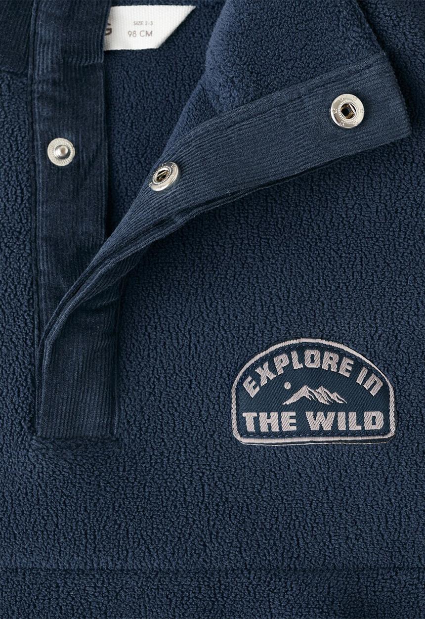 MANGO - Sweatshirt POLAR - Navy