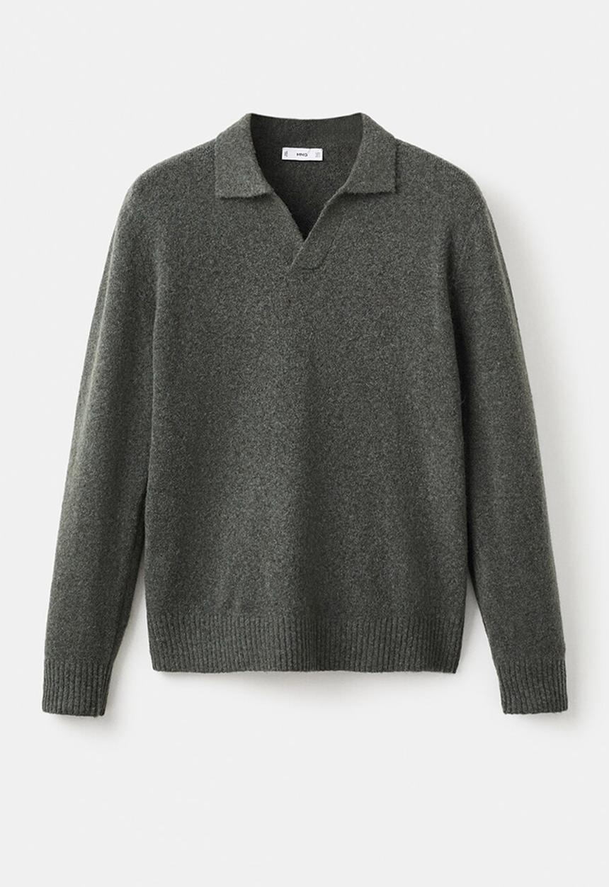 MANGO - Polo Oreo - Dark Green