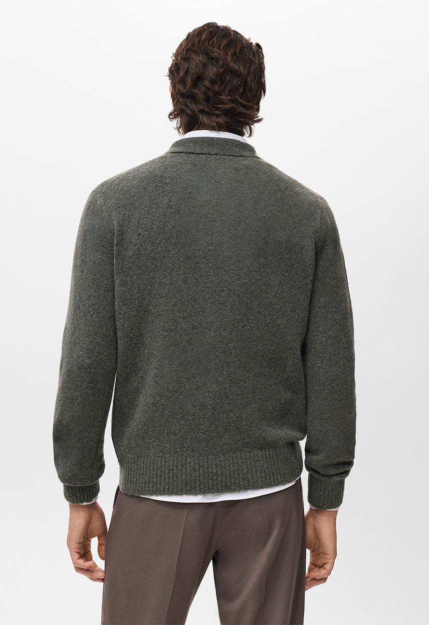 MANGO - Polo Oreo - Dark Green