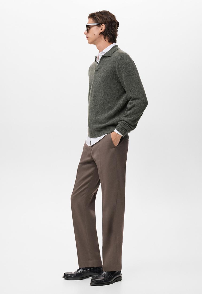 MANGO - Polo Oreo - Dark Green