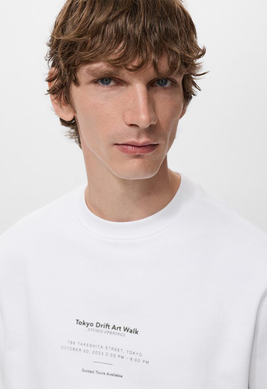 MANGO - Sudadera Tokio - White