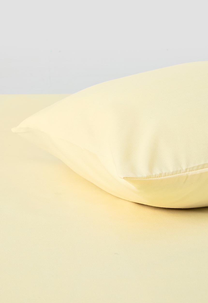 Sixth Floor - Recycled Microfibre Standard Pillowcase Set - Yellow
