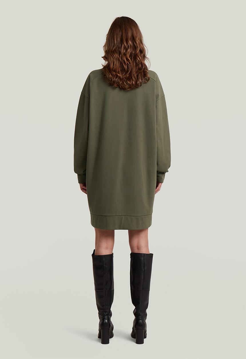 G-STAR - Biker zip sweater dress wmn - green