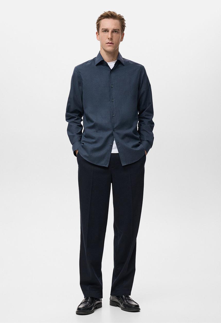MANGO - Camisa Veira - Navy